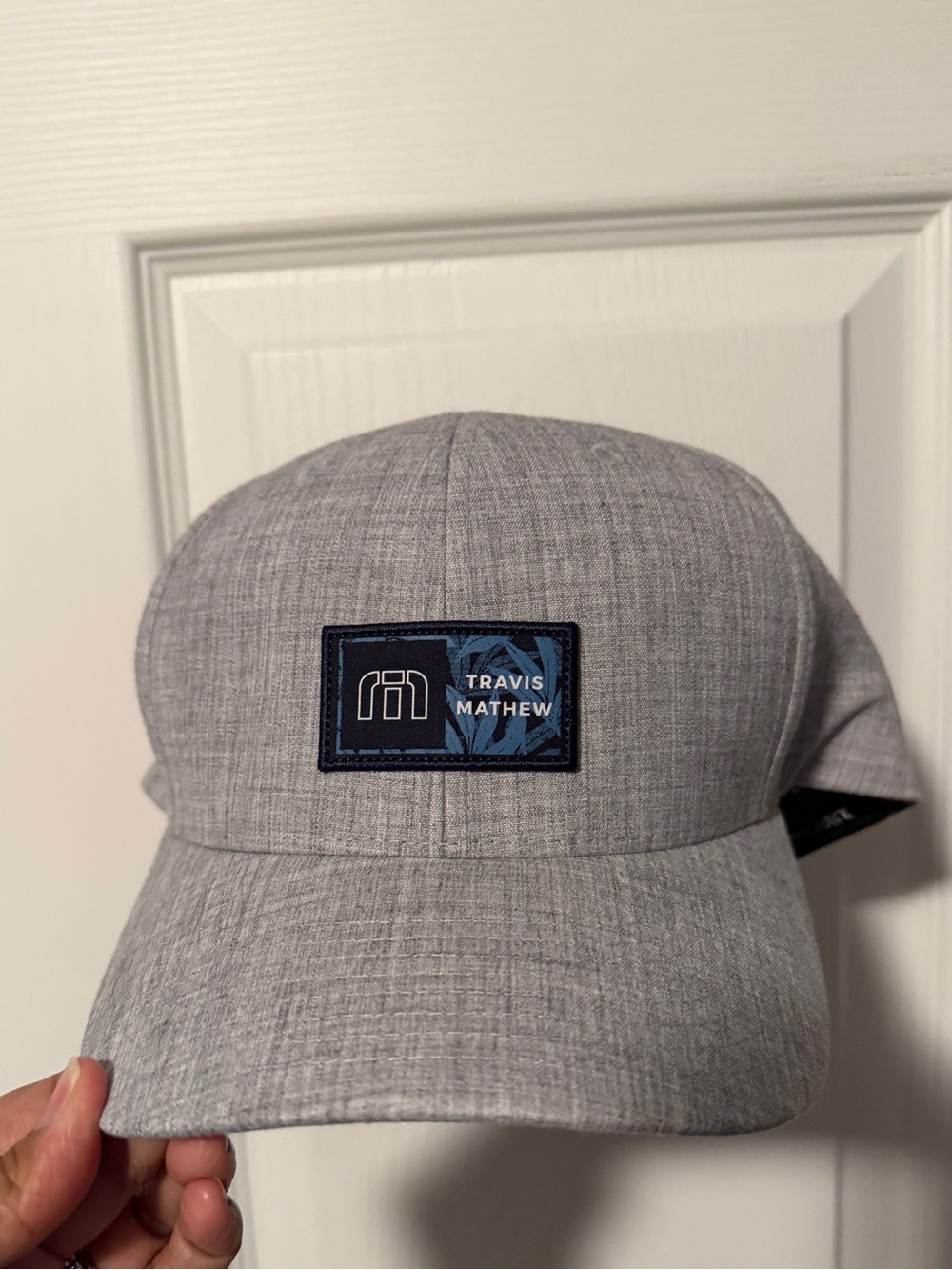 Travis Mathew Rectangle Patch Golf Gray Hat Snap Back One Size 110 One Ten